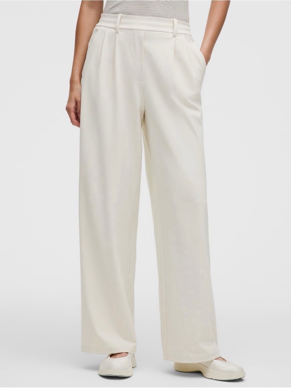 lululemon NWT Daydrift High-Rise Wide-Leg Trousers Ivory